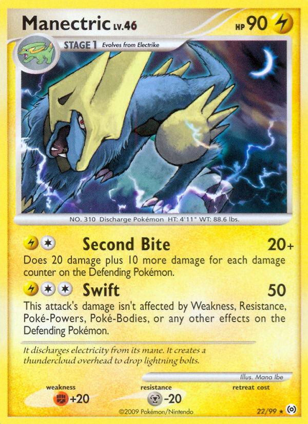 Manectric (22/99) [Platinum: Arceus] | Pegasus Games WI