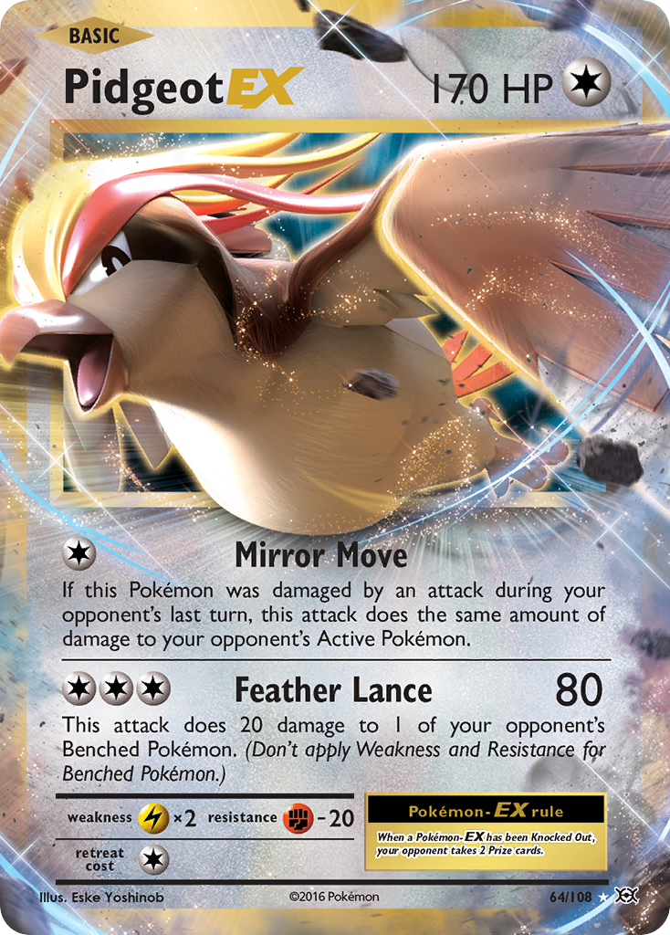 Pidgeot EX (64/108) [XY: Evolutions] | Pegasus Games WI