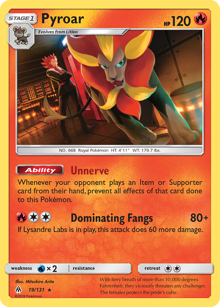 Pyroar (19/131) [Sun & Moon: Forbidden Light] | Pegasus Games WI