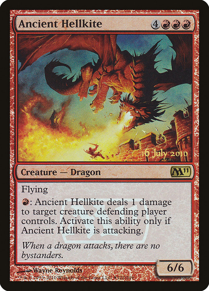 Ancient Hellkite [Magic 2011 Prerelease Promos] | Pegasus Games WI