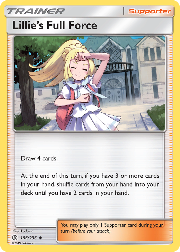 Lillie's Full Force (196/236) [Sun & Moon: Cosmic Eclipse] | Pegasus Games WI