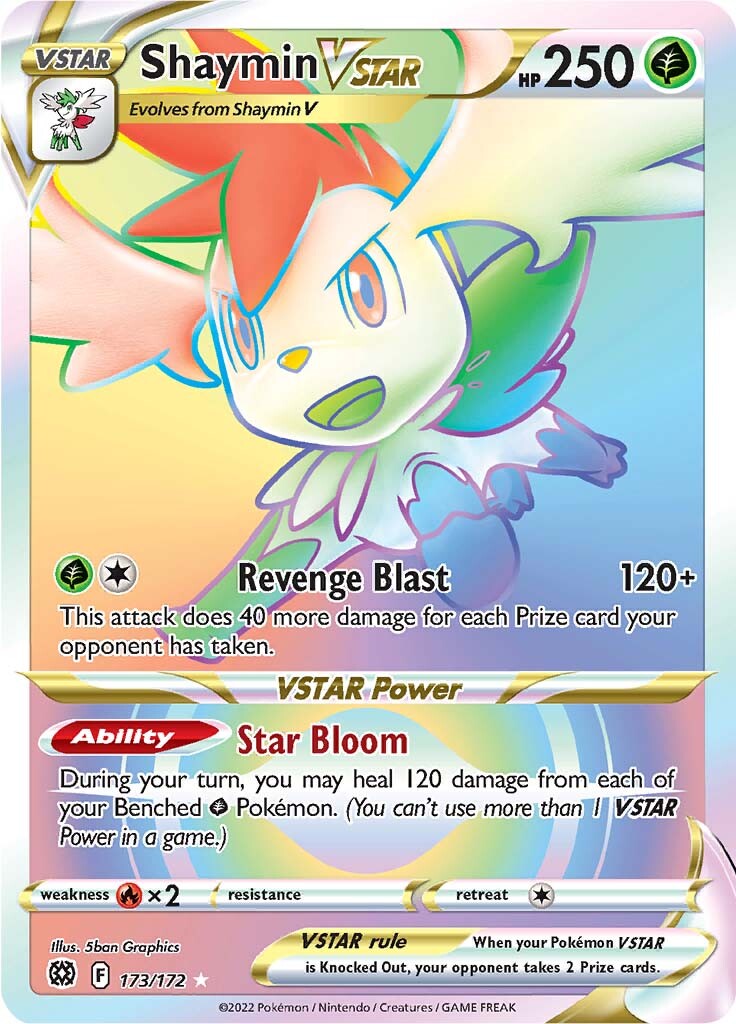 Shaymin VSTAR (173/172) [Sword & Shield: Brilliant Stars] | Pegasus Games WI