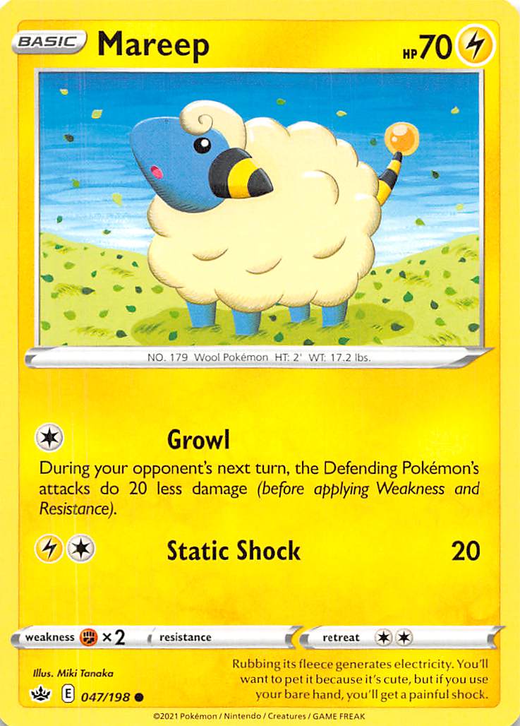 Mareep (047/198) [Sword & Shield: Chilling Reign] | Pegasus Games WI