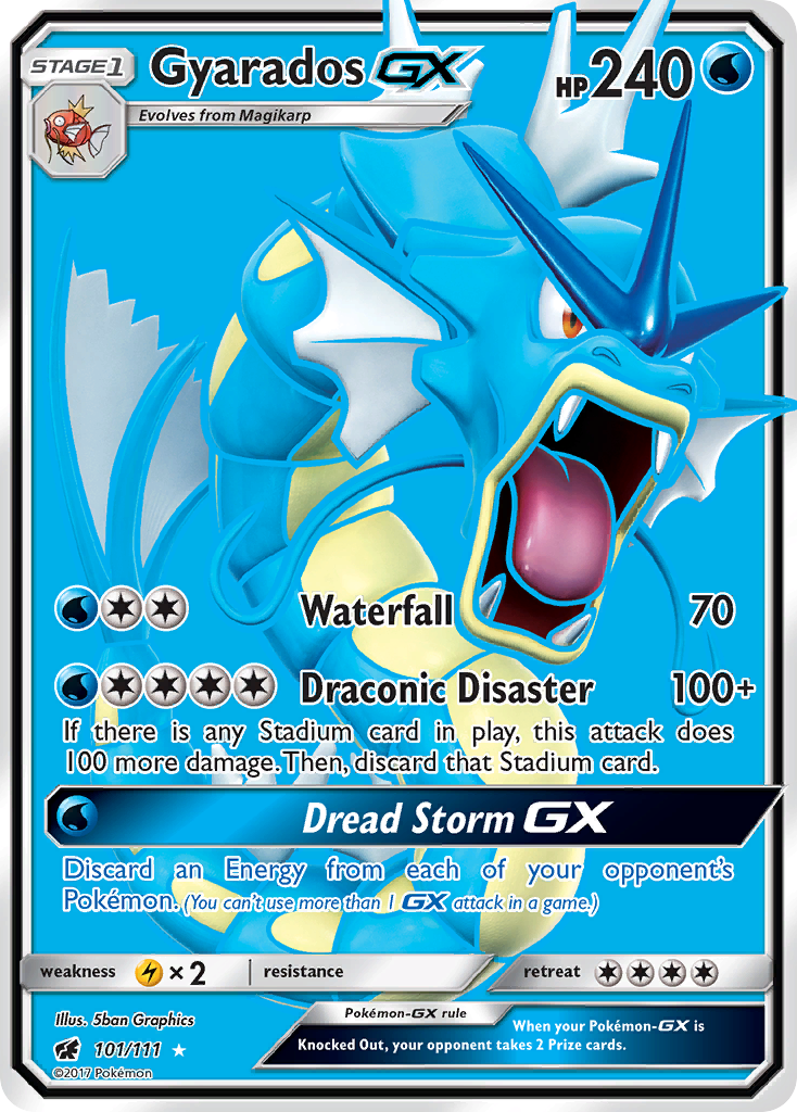 Gyarados GX (101/111) [Sun & Moon: Crimson Invasion] | Pegasus Games WI