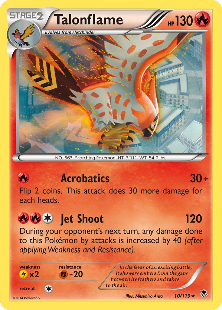 Talonflame (10/119) (Theme Deck Exclusive) [XY: Phantom Forces] | Pegasus Games WI