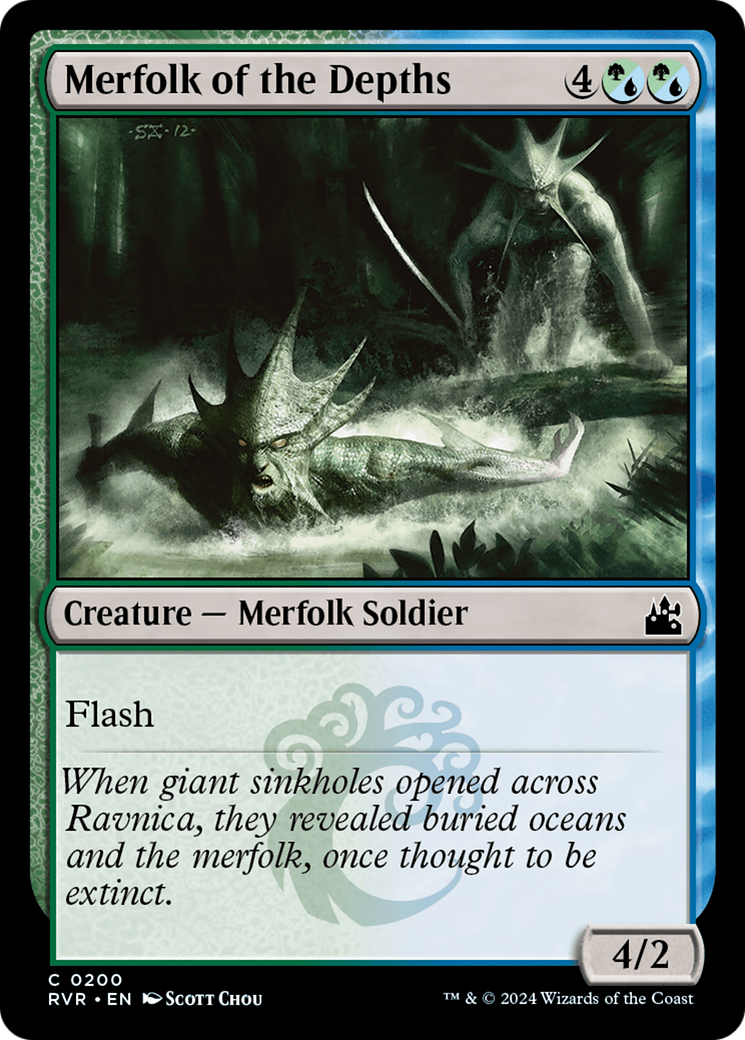 Merfolk of the Depths [Ravnica Remastered] | Pegasus Games WI