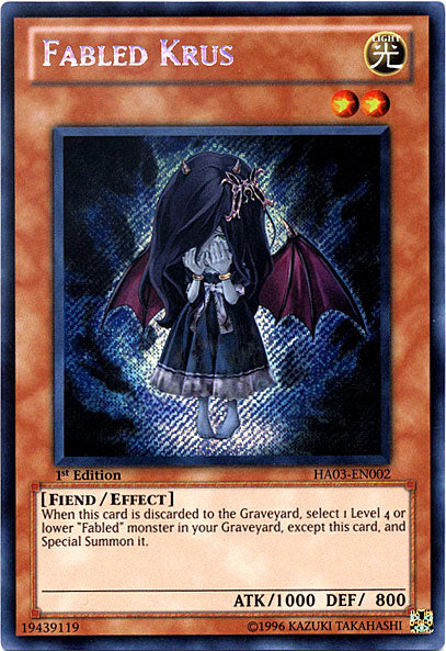 Fabled Krus [HA03-EN002] Secret Rare | Pegasus Games WI