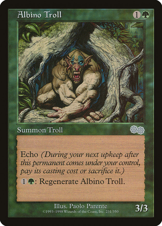 Albino Troll [Urza's Saga] | Pegasus Games WI