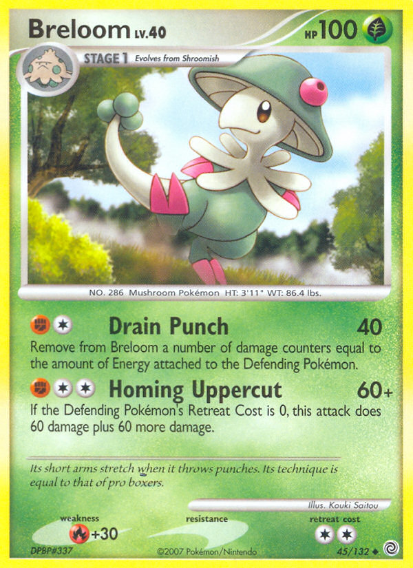 Breloom (45/132) [Diamond & Pearl: Secret Wonders] | Pegasus Games WI