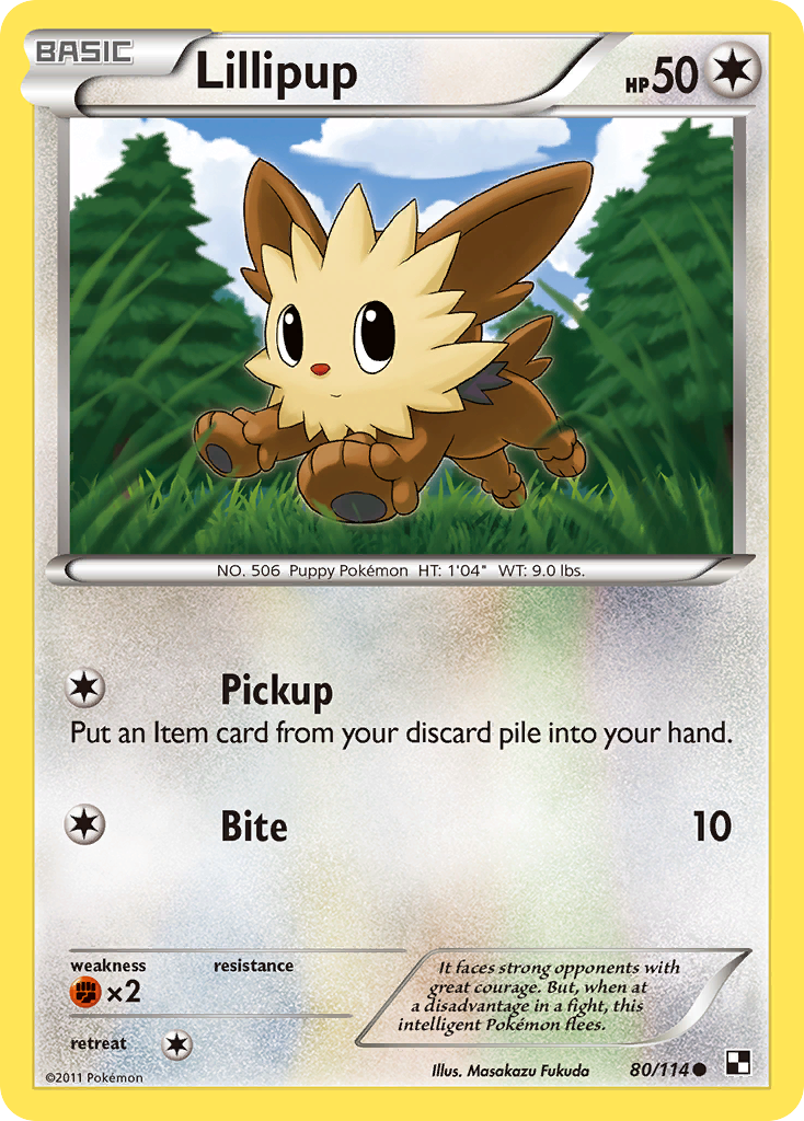 Lillipup (80/114) [Black & White: Base Set] | Pegasus Games WI