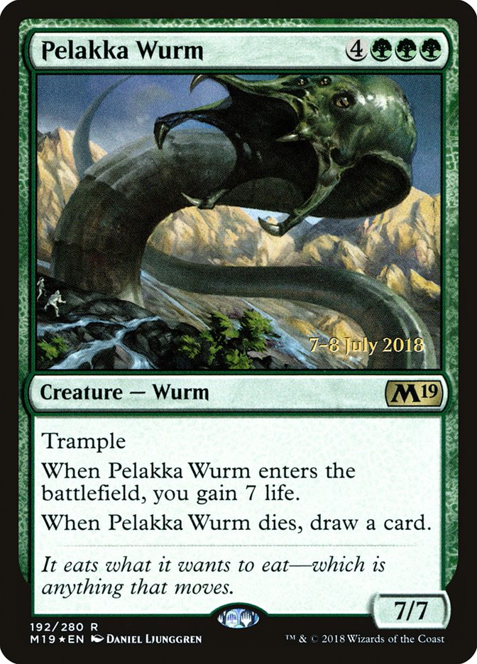 Pelakka Wurm [Core Set 2019 Prerelease Promos] | Pegasus Games WI