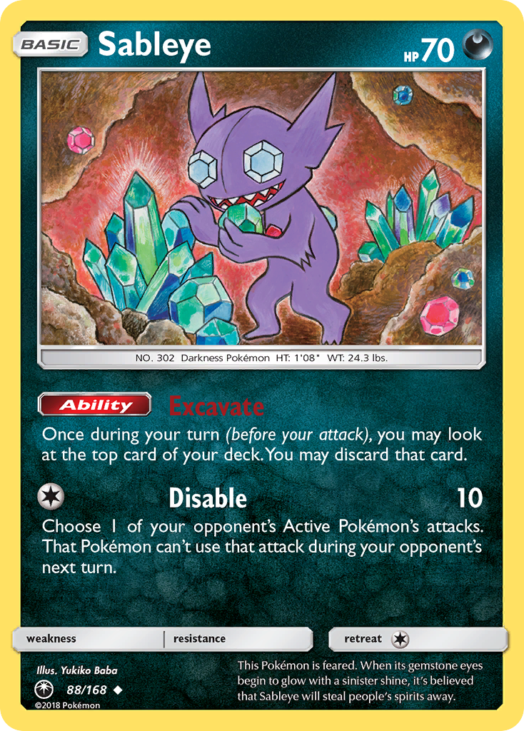 Sableye (88/168) [Sun & Moon: Celestial Storm] | Pegasus Games WI