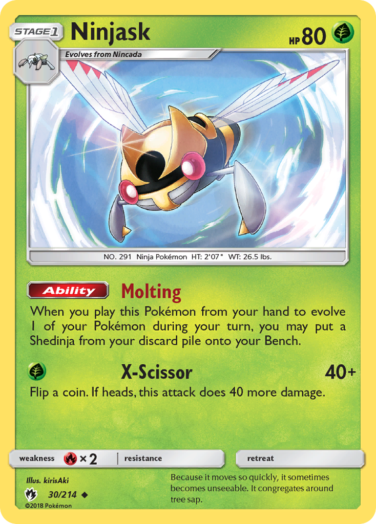 Ninjask (30/214) [Sun & Moon: Lost Thunder] | Pegasus Games WI