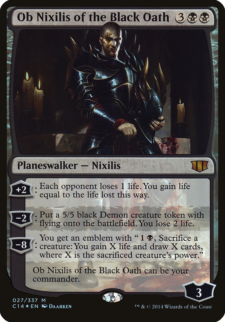 Ob Nixilis of the Black Oath (Oversized) [Commander 2014 Oversized] | Pegasus Games WI
