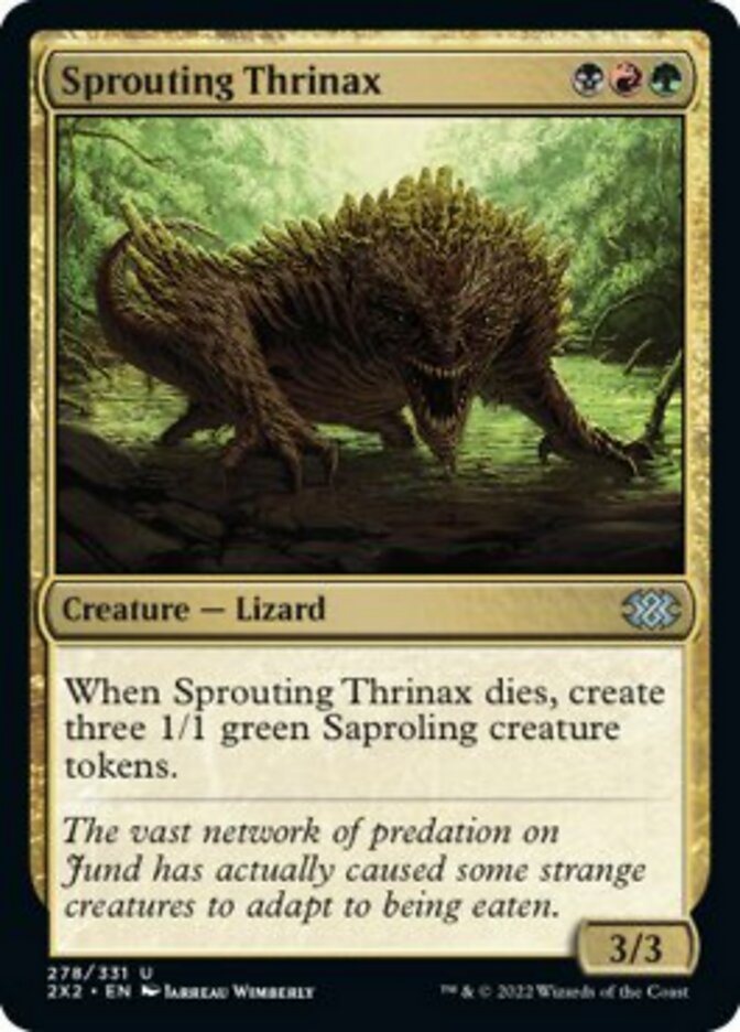 Sprouting Thrinax [Double Masters 2022] | Pegasus Games WI