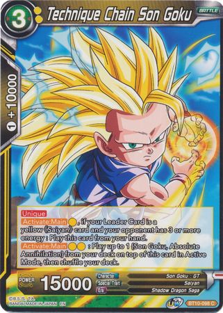 Technique Chain Son Goku (BT10-098) [Rise of the Unison Warrior 2nd Edition] | Pegasus Games WI