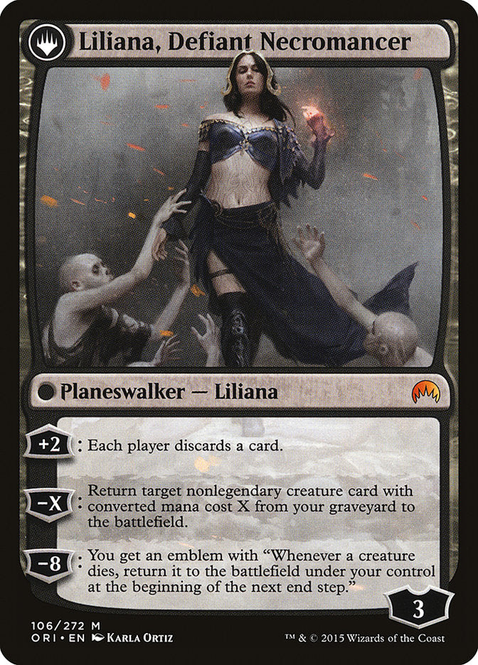 Liliana, Heretical Healer // Liliana, Defiant Necromancer [Magic Origins] | Pegasus Games WI