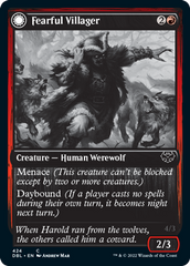 Fearful Villager // Fearsome Werewolf [Innistrad: Double Feature] | Pegasus Games WI