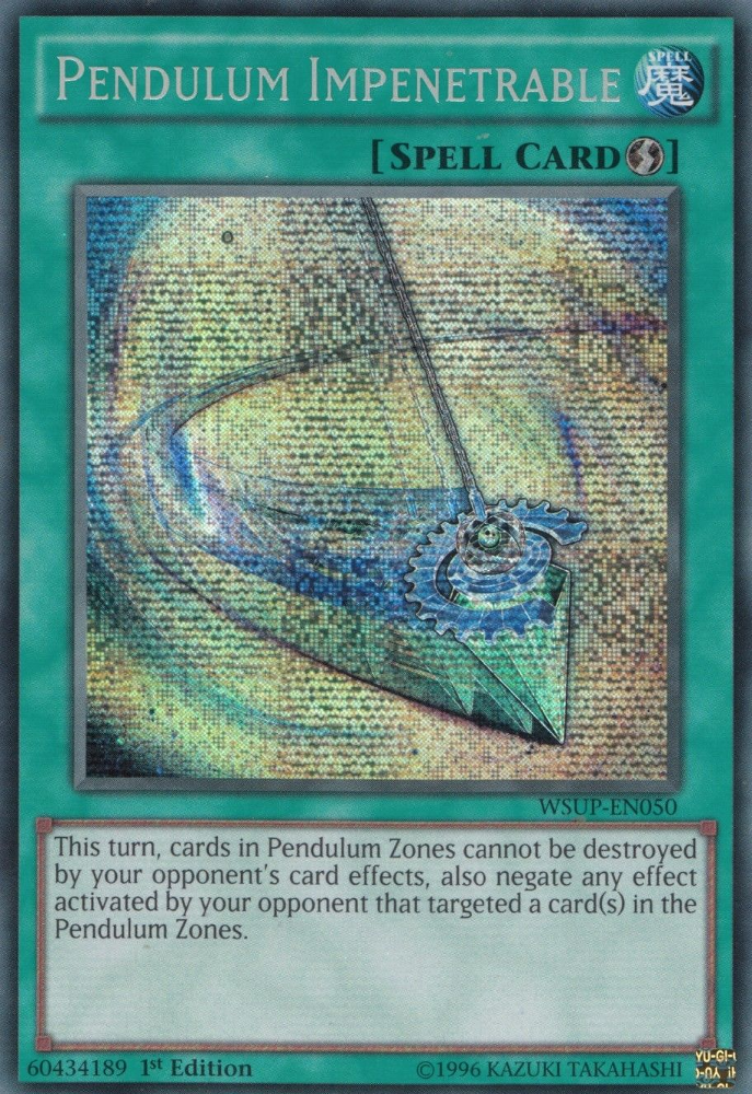 Pendulum Impenetrable [WSUP-EN050] Prismatic Secret Rare | Pegasus Games WI