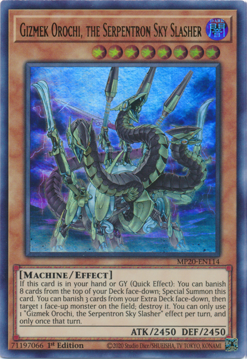 Gizmek Orochi, the Serpentron Sky Slasher [MP20-EN114] Ultra Rare | Pegasus Games WI