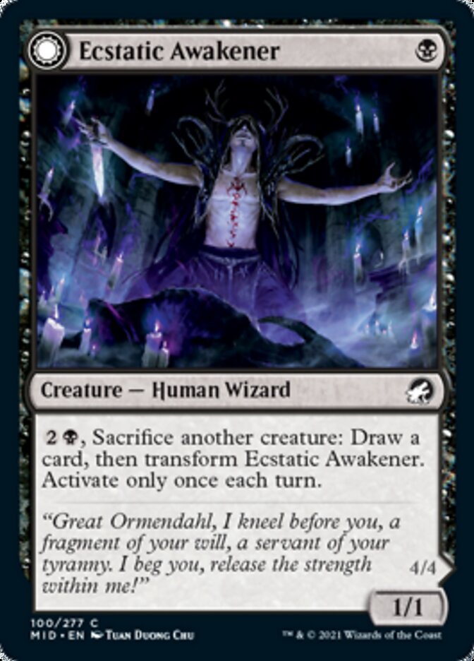 Ecstatic Awakener // Awoken Demon [Innistrad: Midnight Hunt] | Pegasus Games WI