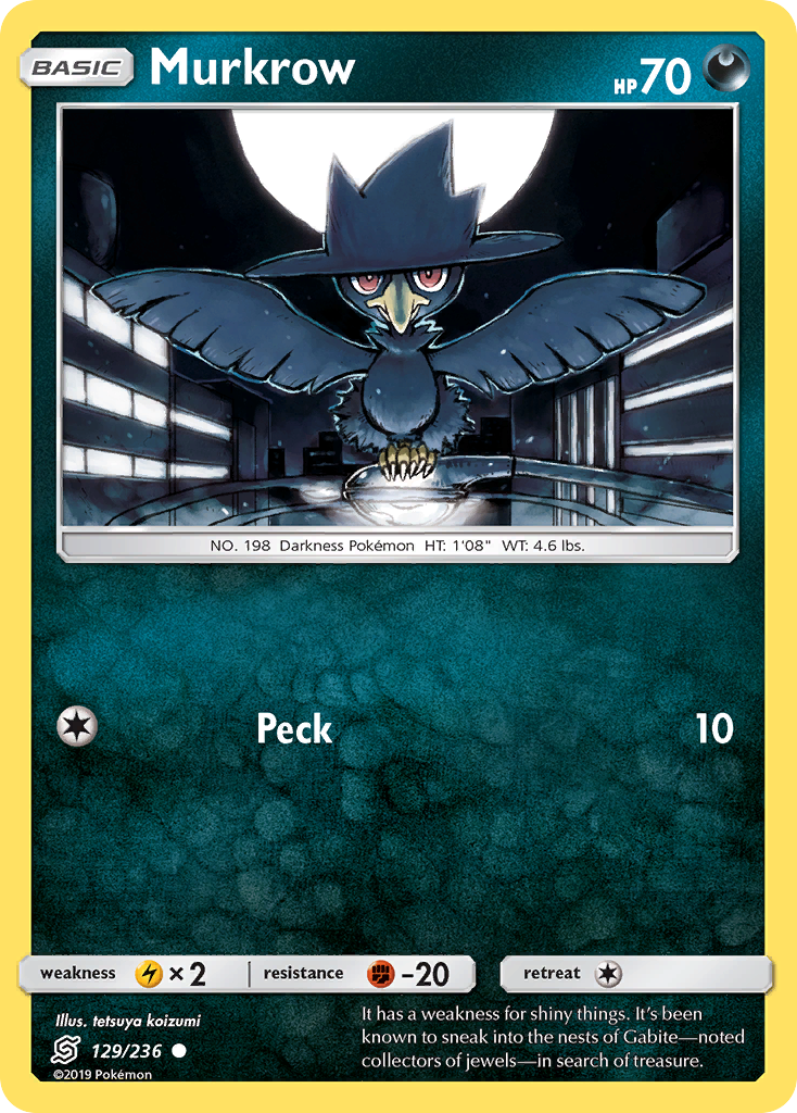 Murkrow (129/236) [Sun & Moon: Unified Minds] | Pegasus Games WI