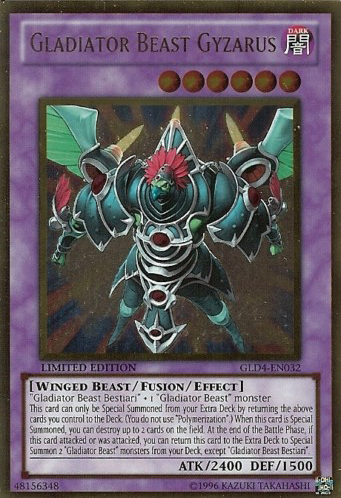 Gladiator Beast Gyzarus [GLD4-EN032] Gold Rare | Pegasus Games WI