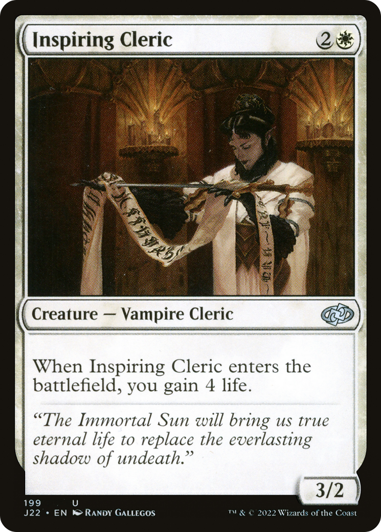 Inspiring Cleric [Jumpstart 2022] | Pegasus Games WI