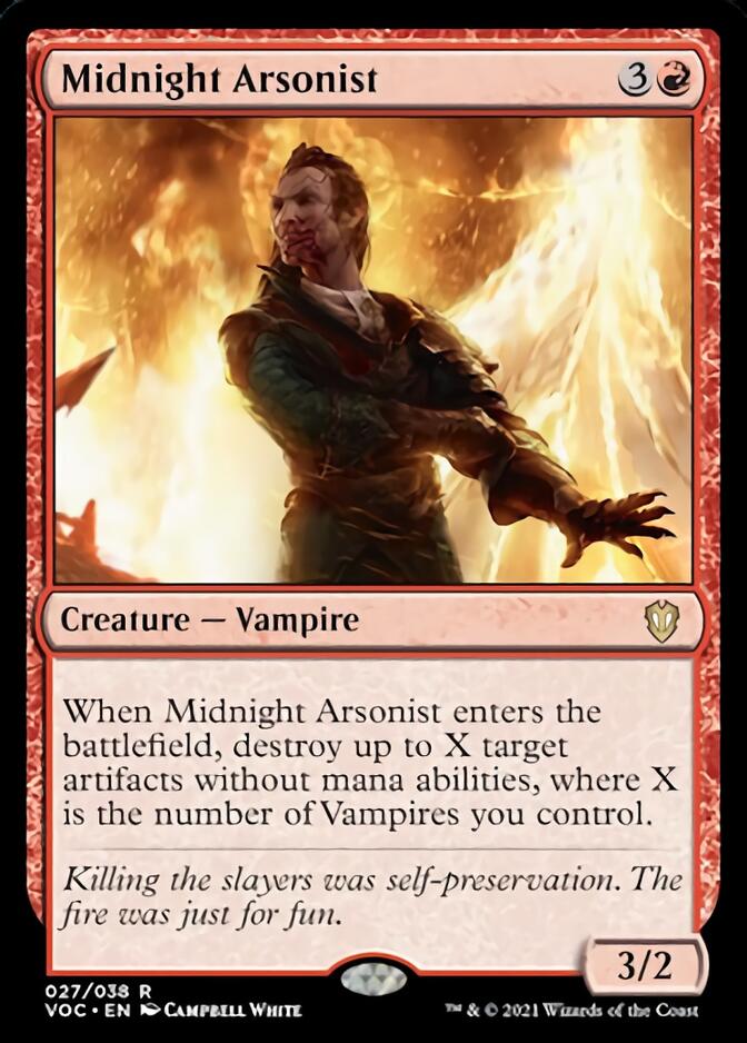 Midnight Arsonist [Innistrad: Crimson Vow Commander] | Pegasus Games WI