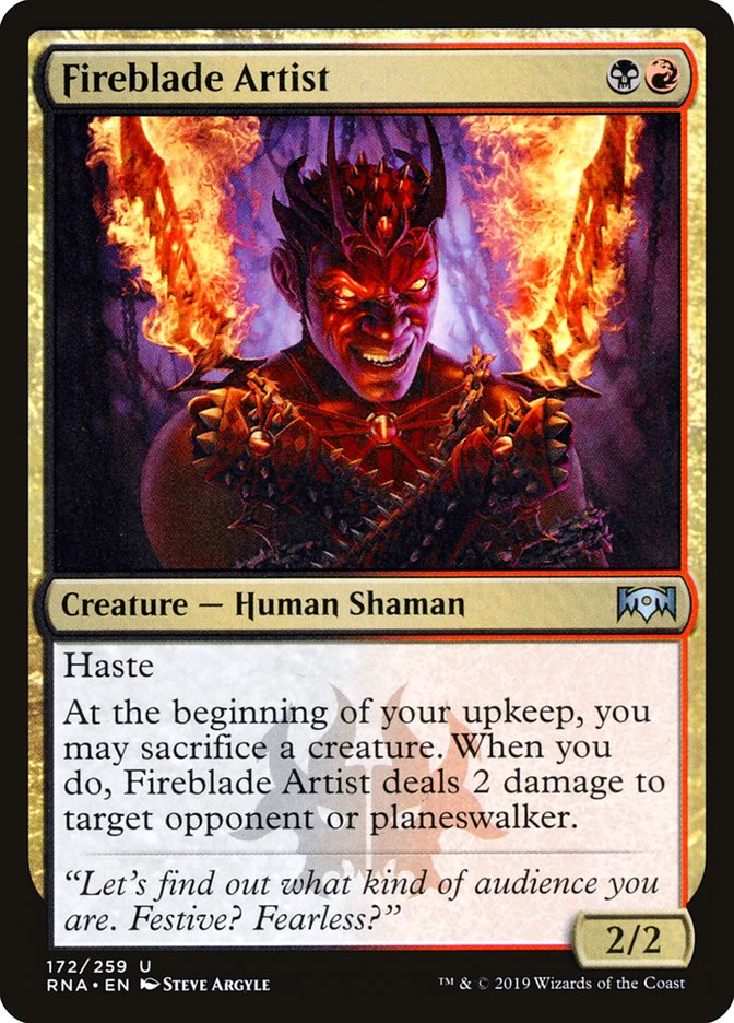 Fireblade Artist [Ravnica Allegiance] | Pegasus Games WI