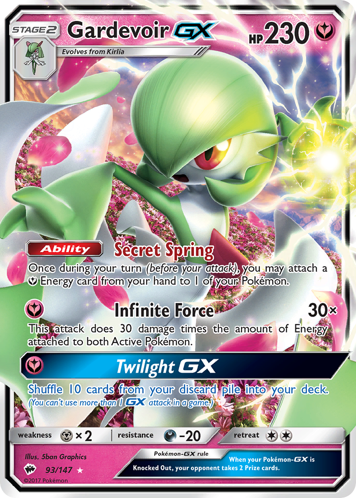 Gardevoir GX (93/147) [Sun & Moon: Burning Shadows] | Pegasus Games WI