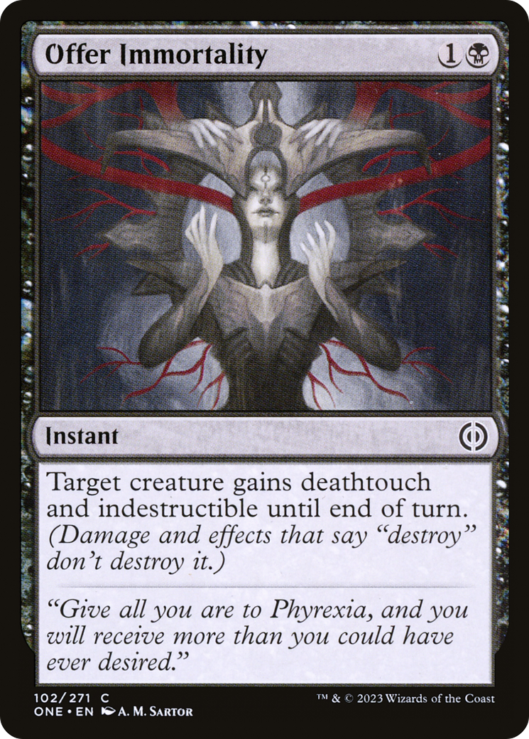 Offer Immortality [Phyrexia: All Will Be One] | Pegasus Games WI