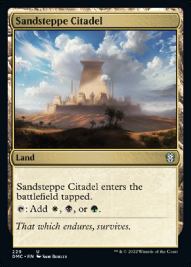 Sandsteppe Citadel [Dominaria United Commander] | Pegasus Games WI