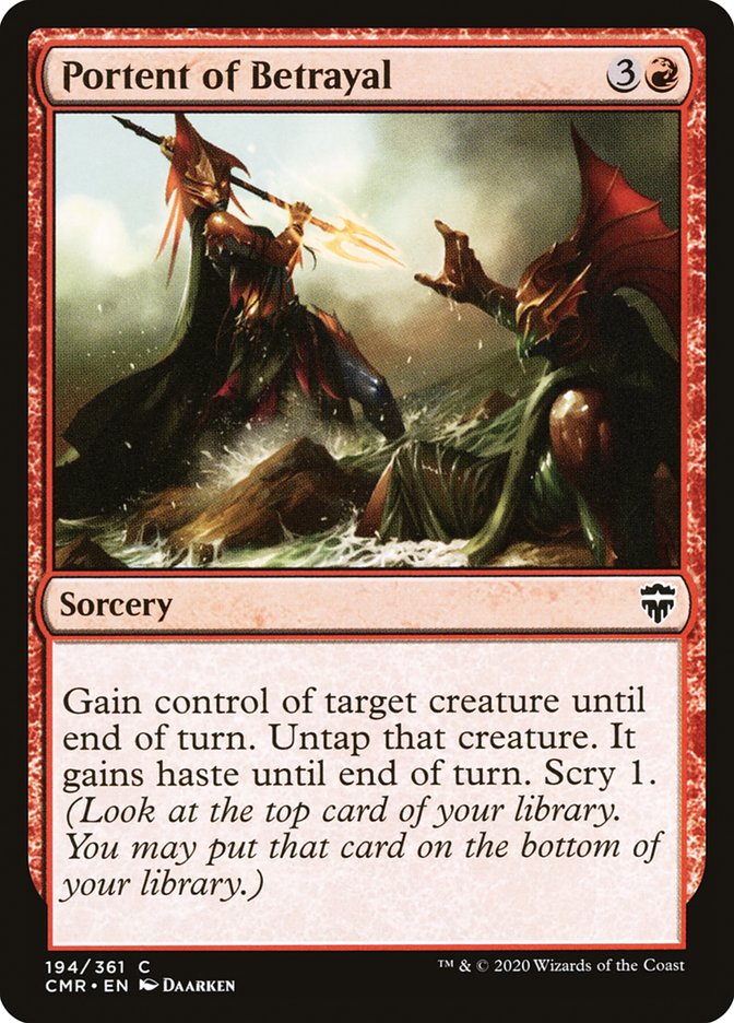 Portent of Betrayal [Commander Legends] | Pegasus Games WI
