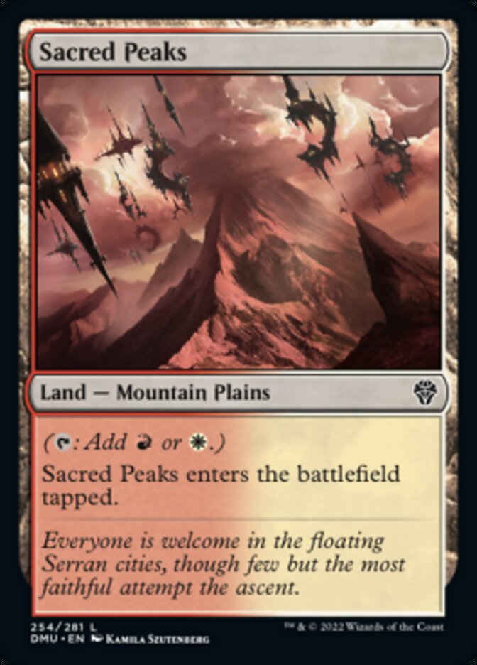 Sacred Peaks [Dominaria United] | Pegasus Games WI