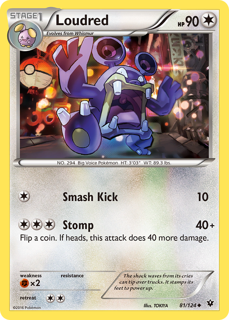 Loudred (81/124) [XY: Fates Collide] | Pegasus Games WI