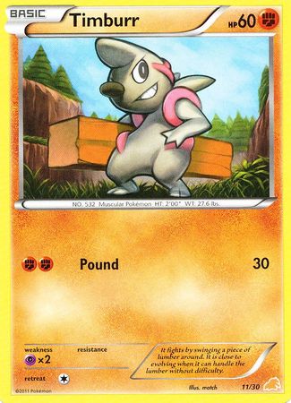 Timburr (11/30) [Black & White: Trainer Kit - Excadrill] | Pegasus Games WI