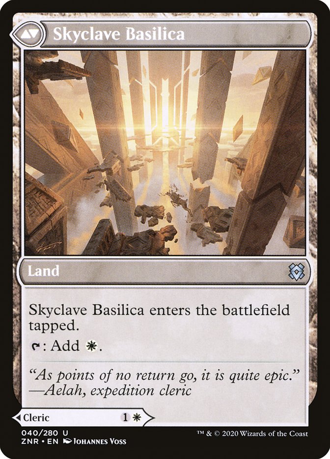 Skyclave Cleric // Skyclave Basilica [Zendikar Rising] | Pegasus Games WI