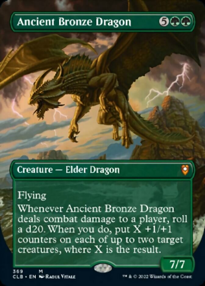 Ancient Bronze Dragon (Borderless Alternate Art) [Commander Legends: Battle for Baldur's Gate] | Pegasus Games WI