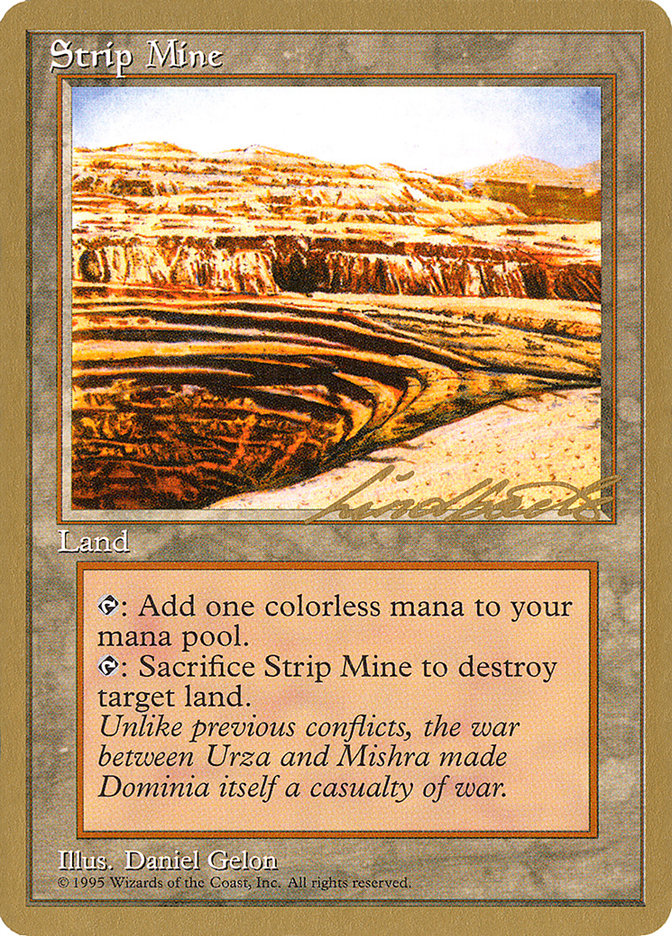 Strip Mine (Leon Lindback) [Pro Tour Collector Set] | Pegasus Games WI