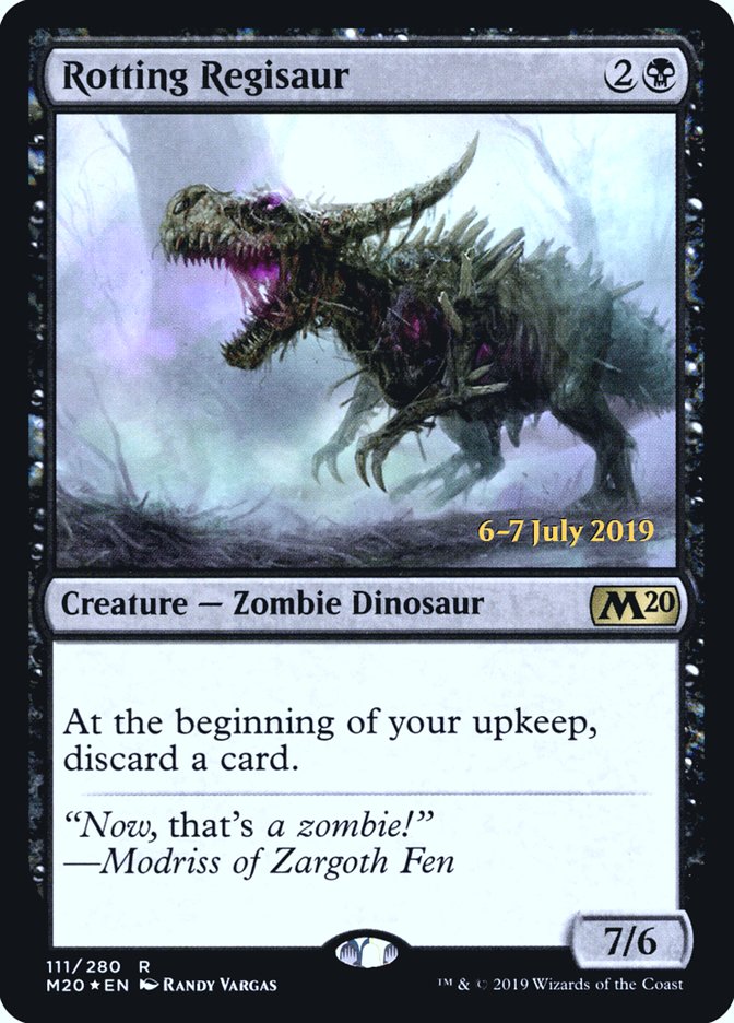 Rotting Regisaur [Core Set 2020 Prerelease Promos] | Pegasus Games WI