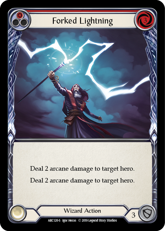 Forked Lightning [ARC120-S] 1st Edition Rainbow Foil | Pegasus Games WI