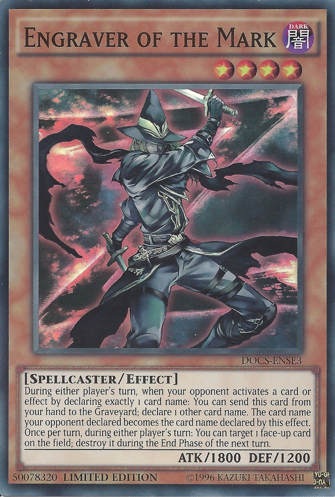 Engraver of the Mark [DOCS-ENSE3] Super Rare | Pegasus Games WI