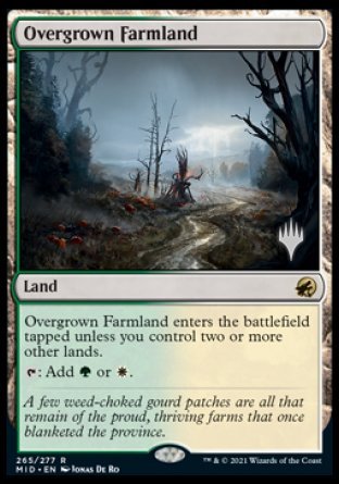 Overgrown Farmland (Promo Pack) [Innistrad: Midnight Hunt Promos] | Pegasus Games WI