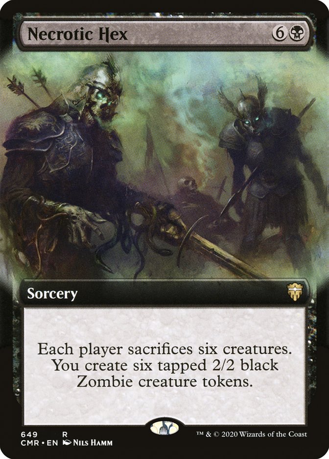 Necrotic Hex (Extended Art) [Commander Legends] | Pegasus Games WI