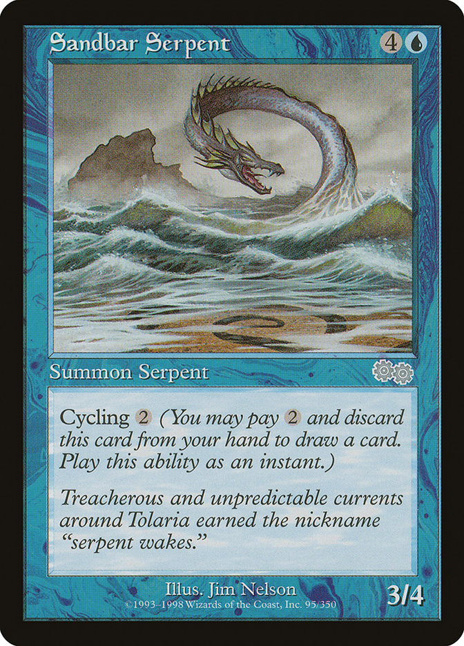 Sandbar Serpent [Urza's Saga] | Pegasus Games WI