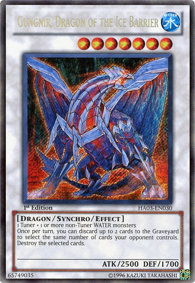 Gungnir, Dragon of the Ice Barrier [HA03-EN030] Secret Rare | Pegasus Games WI