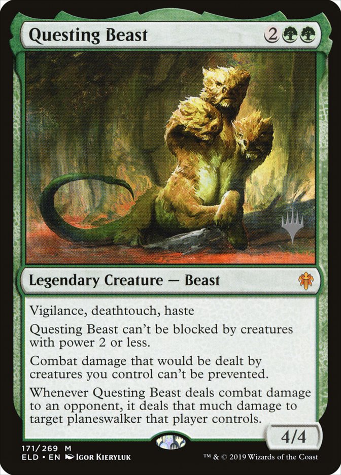 Questing Beast (Promo Pack) [Throne of Eldraine Promos] | Pegasus Games WI