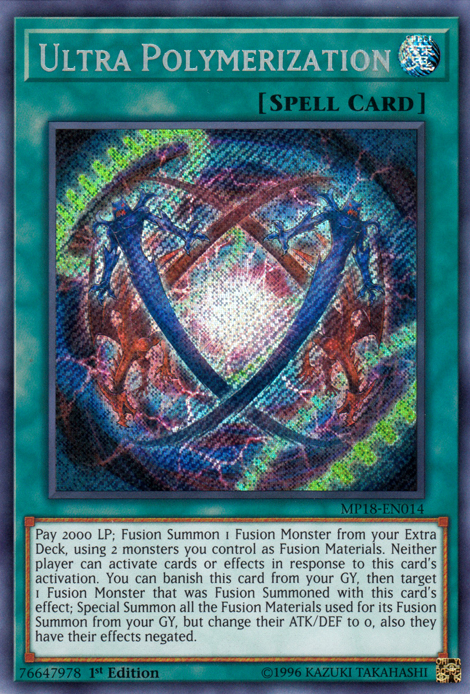 Ultra Polymerization [MP18-EN014] Secret Rare | Pegasus Games WI