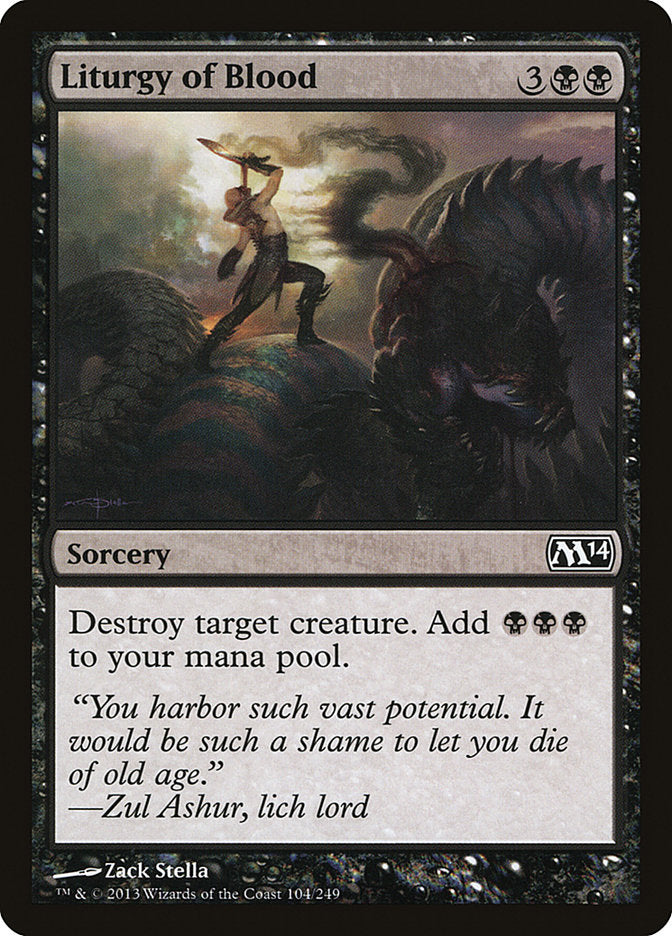 Liturgy of Blood [Magic 2014] | Pegasus Games WI